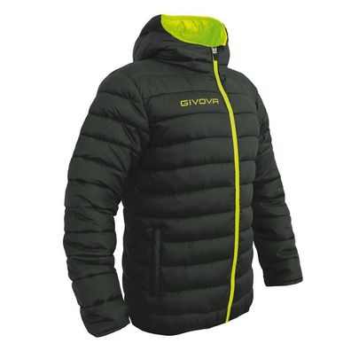 Doudoune Givova Gris/Jaune Fluo