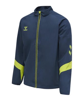 Jacke Hummel hmlLEAD blau, atmungsaktiv und wasserabweisend