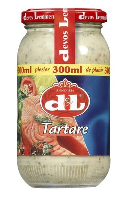 D&L Sauce Tartare 300ml Glas traditionell cremig würzige französische Soße