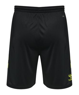 Shorts Hummel hmlCORE XK Poly Shorts schwarz/lime