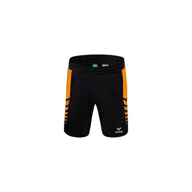 Short Erima Six Wings Worker Schwarz/Neon Orange