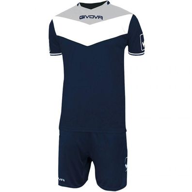 Ensemble Givova Kit Campo bleu marine/gris