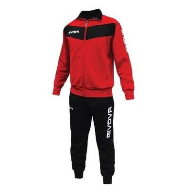 Ensemble Givova Sportlicher Trainingsanzug Rot/Schwarz