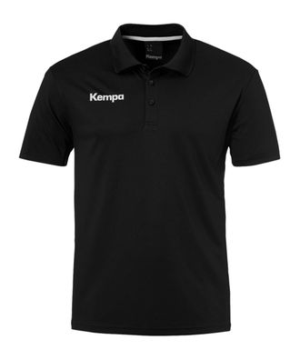 Poloshirt Kempa Poly schwarz sportlich