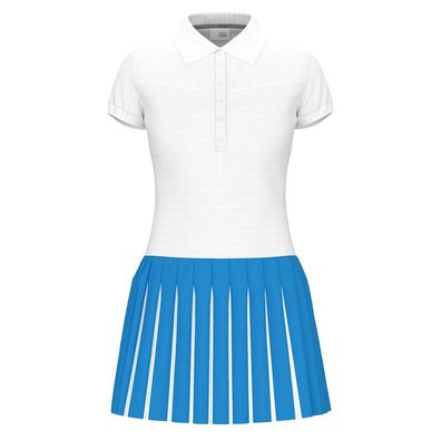 Kleid Head mit Jacquard-Kragen und Plisseerock