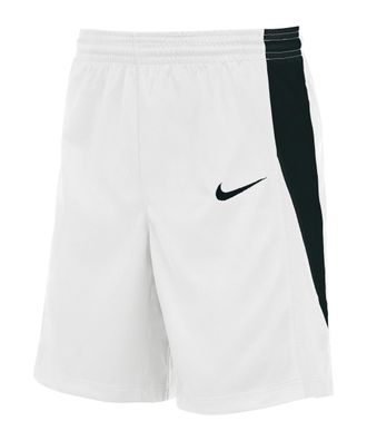 Basketballshort Nike Team Basketball Stock Weiß/Schwarz