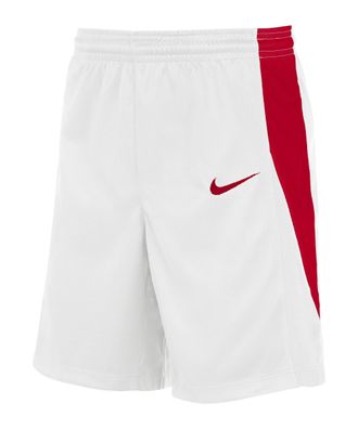 Shorts Nike Team Stock Weiß/Rot Basketball
