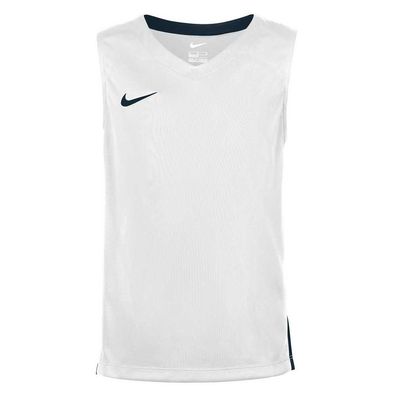 T-Shirt Nike Basketball Weiß und Marineblau Kinder