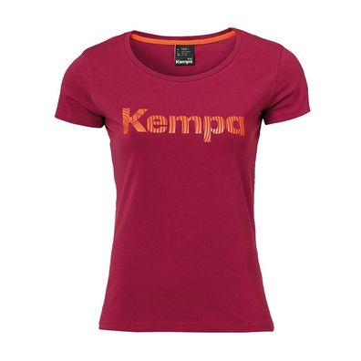 T-Shirt Kempa mit Grafikmotiv, kurzärmelig, rot