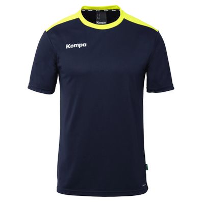 T-Shirt Kempa Kinder Emotion 27 Marineblau/Gelb
