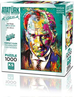 KS Puzzle 20770 - Ulu Önder Mustafa Kemal Atatürk - 1000 Teile Puzzle für Erwachsene
