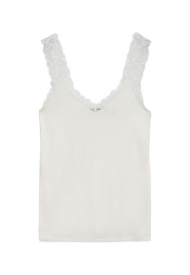 Top Vero Moda Weiß mit V-Ausschnitt