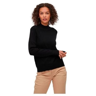 Pullover Vila Schwarz mit Stehkragen