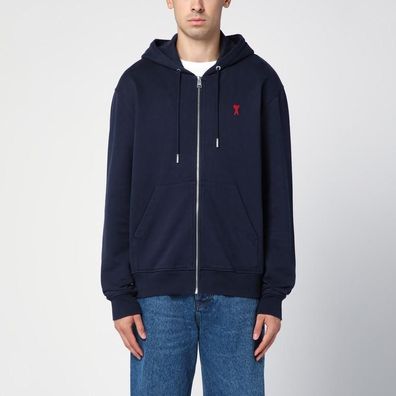 Sweatshirt AMI Paris Nachtblau mit Reißverschluss