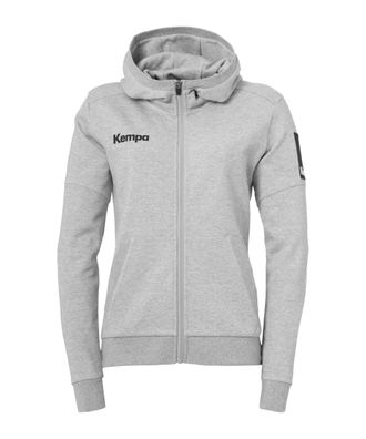 Damen Kapuzenjacke Kempa Status Grau Meliert