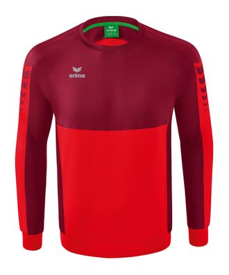Sweatshirt Erima Rot/Bordeaux Six Wings