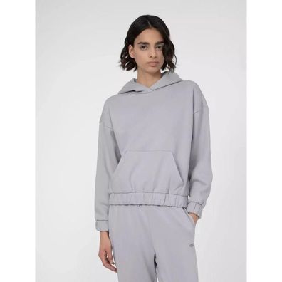 Sweatshirt 4F mit Kapuze grau