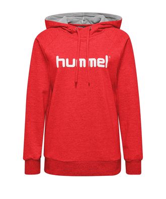 Sweatshirt Hummel HMLGO Cotton Logo Hoodie Damen Rot