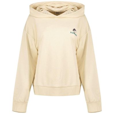 Sweatshirt Only Beige mit Kapuze