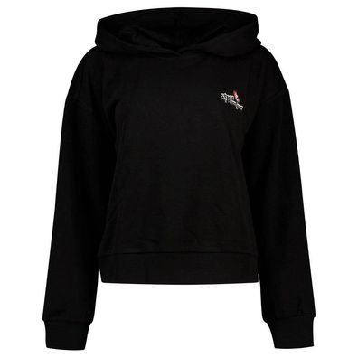 Sweatshirt Only mit Kapuze, schwarz
