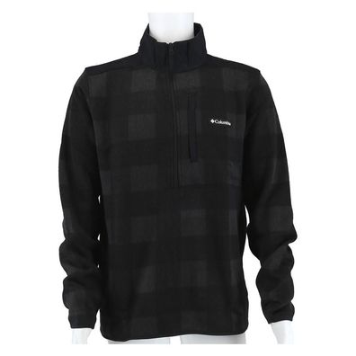 Sweatshirt Columbia Halb-Reißverschluss Druck Schwarz