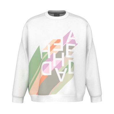 Sweatshirt Head Weiß mit Rundhalsausschnitt