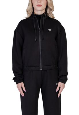 Sweatshirt Guess Cecilia SCUBA ZIP schwarz
