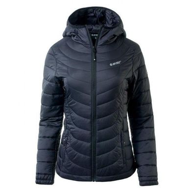 Jacke Hi-Tec Damen mit Kapuze schwarz
