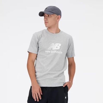 T-Shirt New Balance Sport Essentials Logo Grau