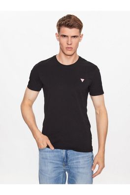 T-Shirt Guess Rundhalsausschnitt Schwarz