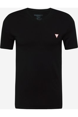 T-Shirt Guess Classic Logo Dreieck Schwarz
