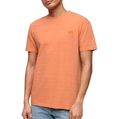 T-Shirt Superdry Vintage Textur Kurzarm Orange