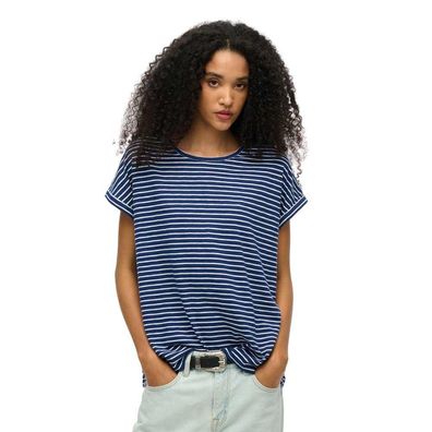 T-Shirt Superdry Studios locker geschnitten blau
