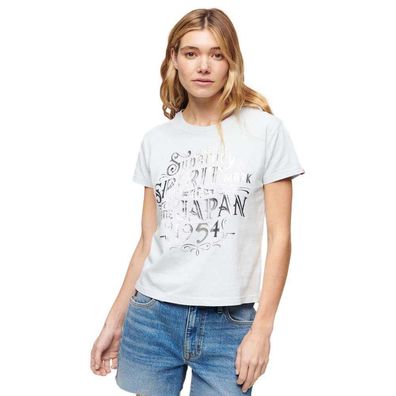 T-Shirt Superdry Slim Fit Blaues Meer Salz