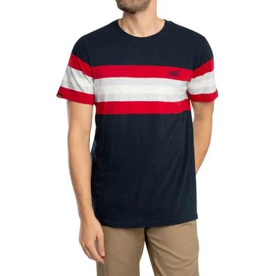 T-Shirt Superdry Essential Stripe in Blau