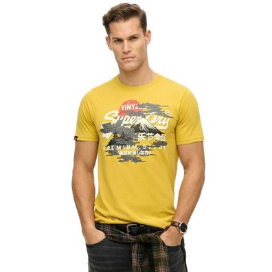 T-Shirt Superdry Relaxed Fit Gelb
