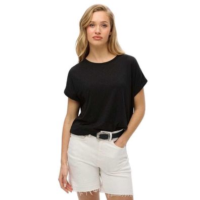 T-Shirt Superdry Lockerer Schnitt Schwarz