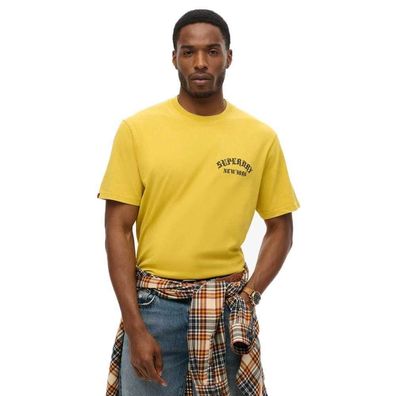 T-Shirt Superdry Neo Trad Tattoo Gelb Petrol