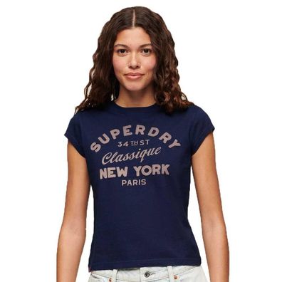 T-Shirt Superdry Slim Fit Indigo Workwear