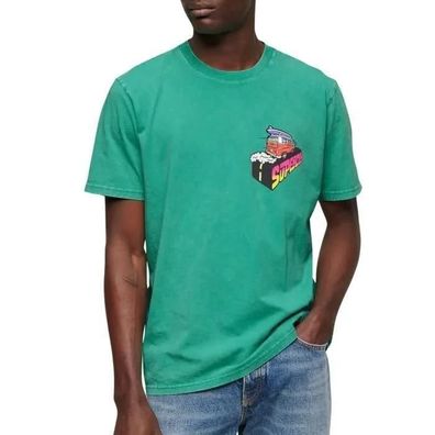 T-Shirt Superdry Neon Travel Loose, kurzärmelig, locker
