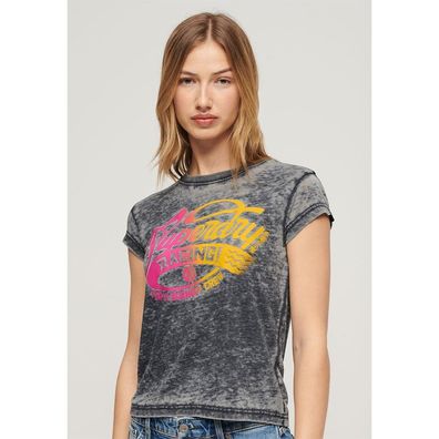 T-Shirt Superdry mit großem Frontmotiv