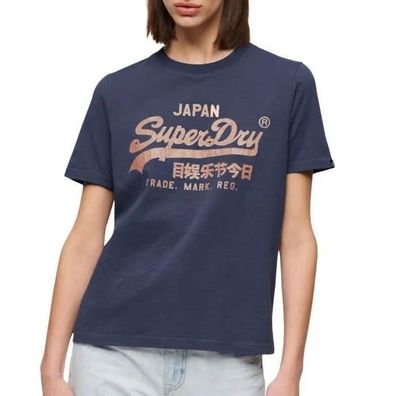 T-Shirt Superdry Metallisches Logo Relaxed Fit