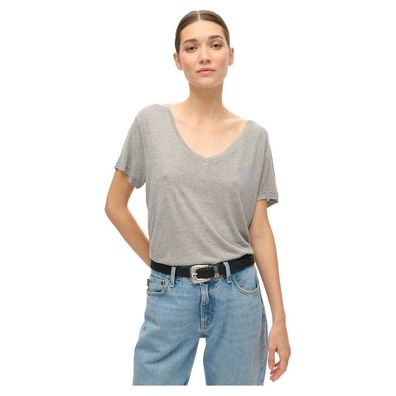 T-Shirt Superdry mit V-Ausschnitt und Logo