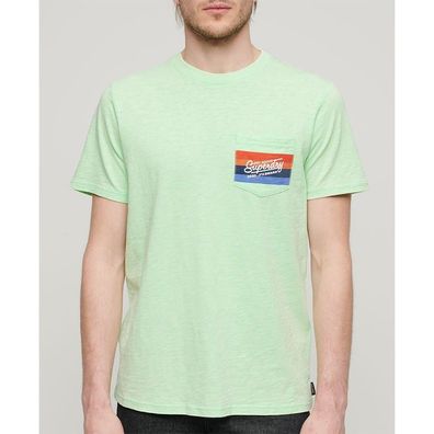 T-Shirt Superdry Mintgrén Flammgarn