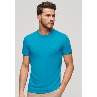 T-Shirt Superdry Essential Logo Blau Atomisch