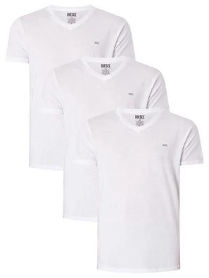 T-Shirt Diesel Weiß Regular Fit 3er Pack