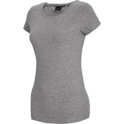 T-Shirt 4F Grau Kurzarm Damen