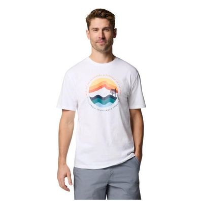 T-Shirt Columbia Path Lake II Grafik Weiß