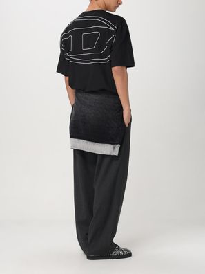 T-Shirt Diesel Oversize Schwarz