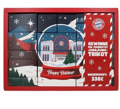FC Bayern München Adventskalender 2025 330€ Warenwert NEU und OVP